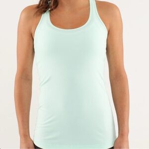 Lululemon Active Top Jersey Training Tank Mint Breeze